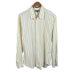 BF1288 Men’s Express Brand Modern Fit Stretch Striped Button Down Shirt XL